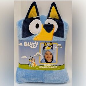 Toddler Hooded Blanket - Blue